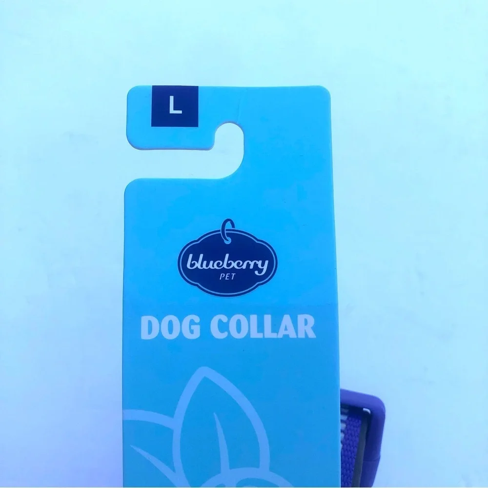 NWT Blueberry Pet padded Reflective dog collar L